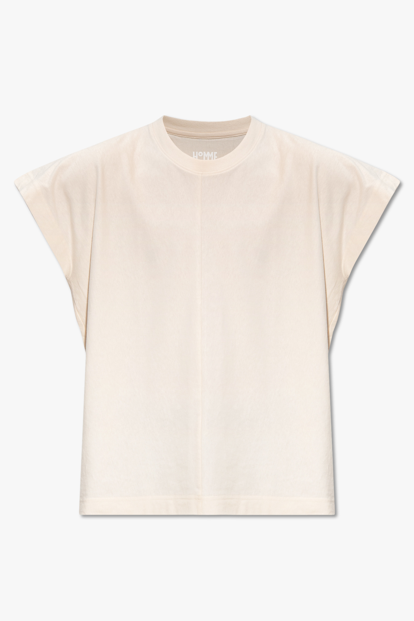 Cream Cotton T shirt Issey Miyake Homme Plisse IetpShops